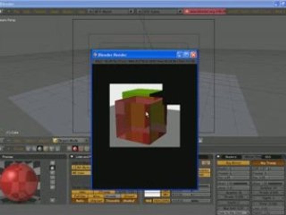 Reflection et Refraction Floues _ Blender 2.46