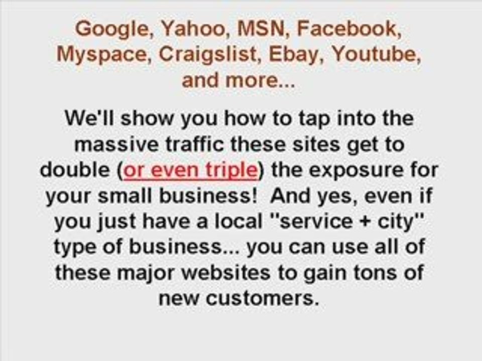 Need Customers Or Website Traffic?