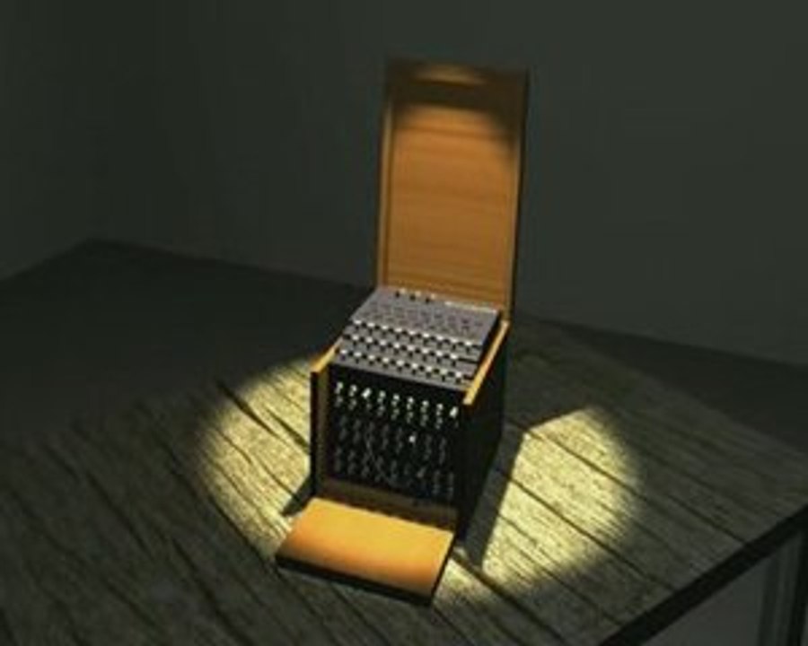 Fonctionnement 3D de la machine Enigma