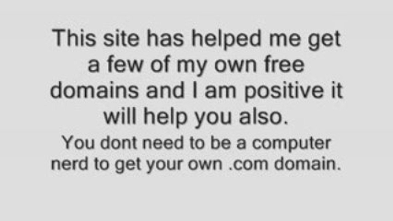 Get UNLIMITED FREE .com domains in 5 minutes