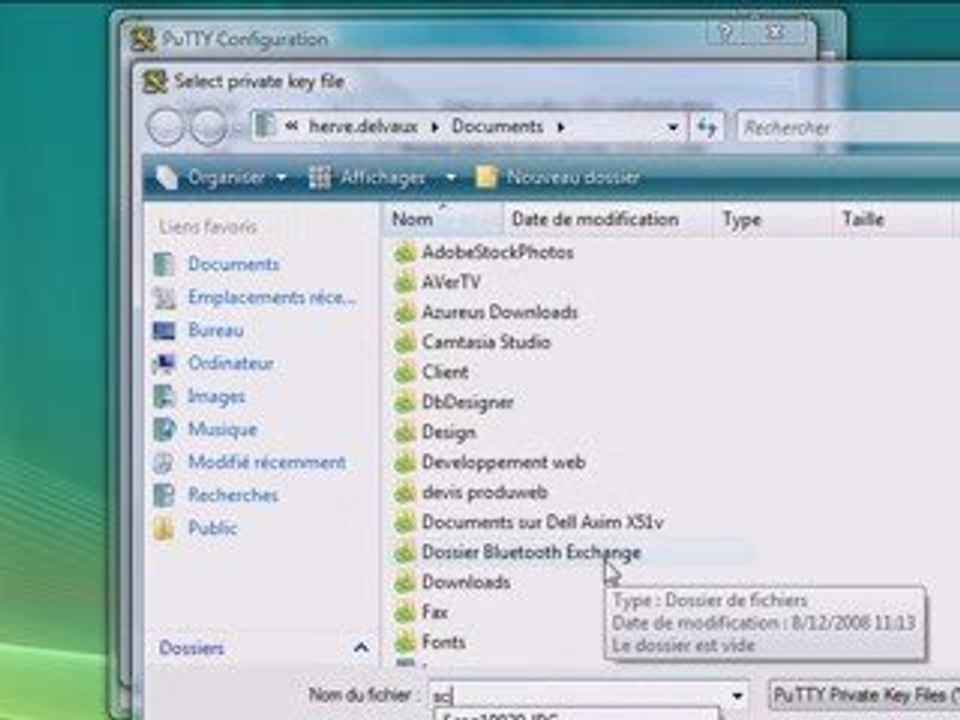 S'authentifier en ssh par clé (publique/privée) avec PuTTY