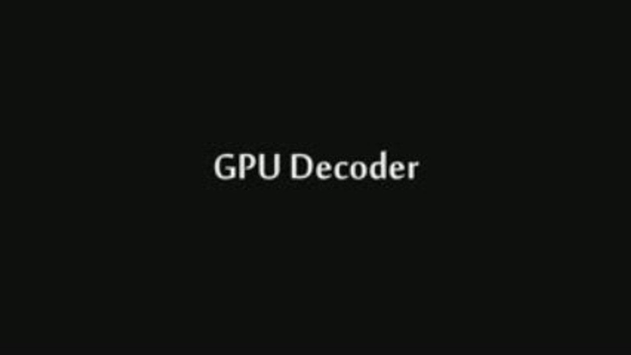 Divide Frame - GPU Decoder